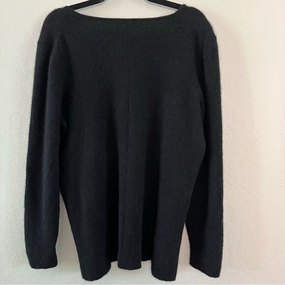 41 Hawthorne Women's Black Cashmere Crewneck Sweater Size 3X - Picture 3 of 10